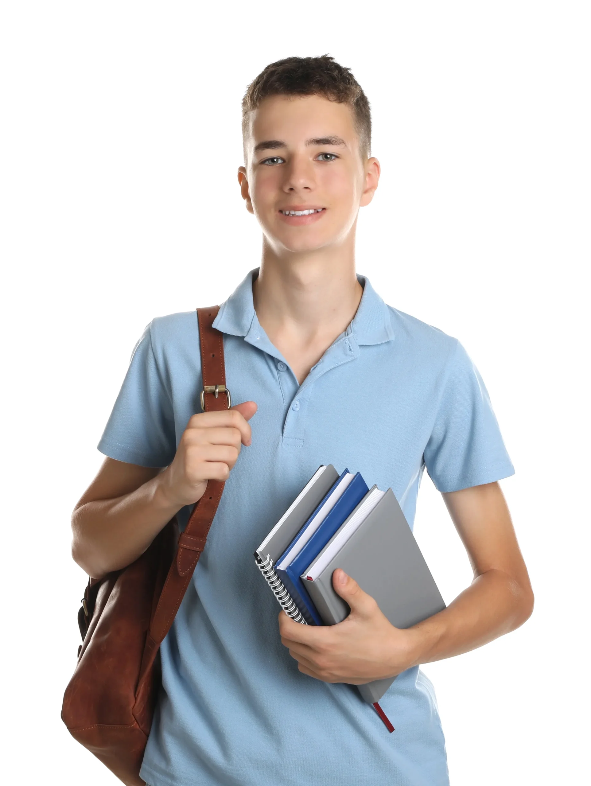 Imagen de un estudiante sonriendo.